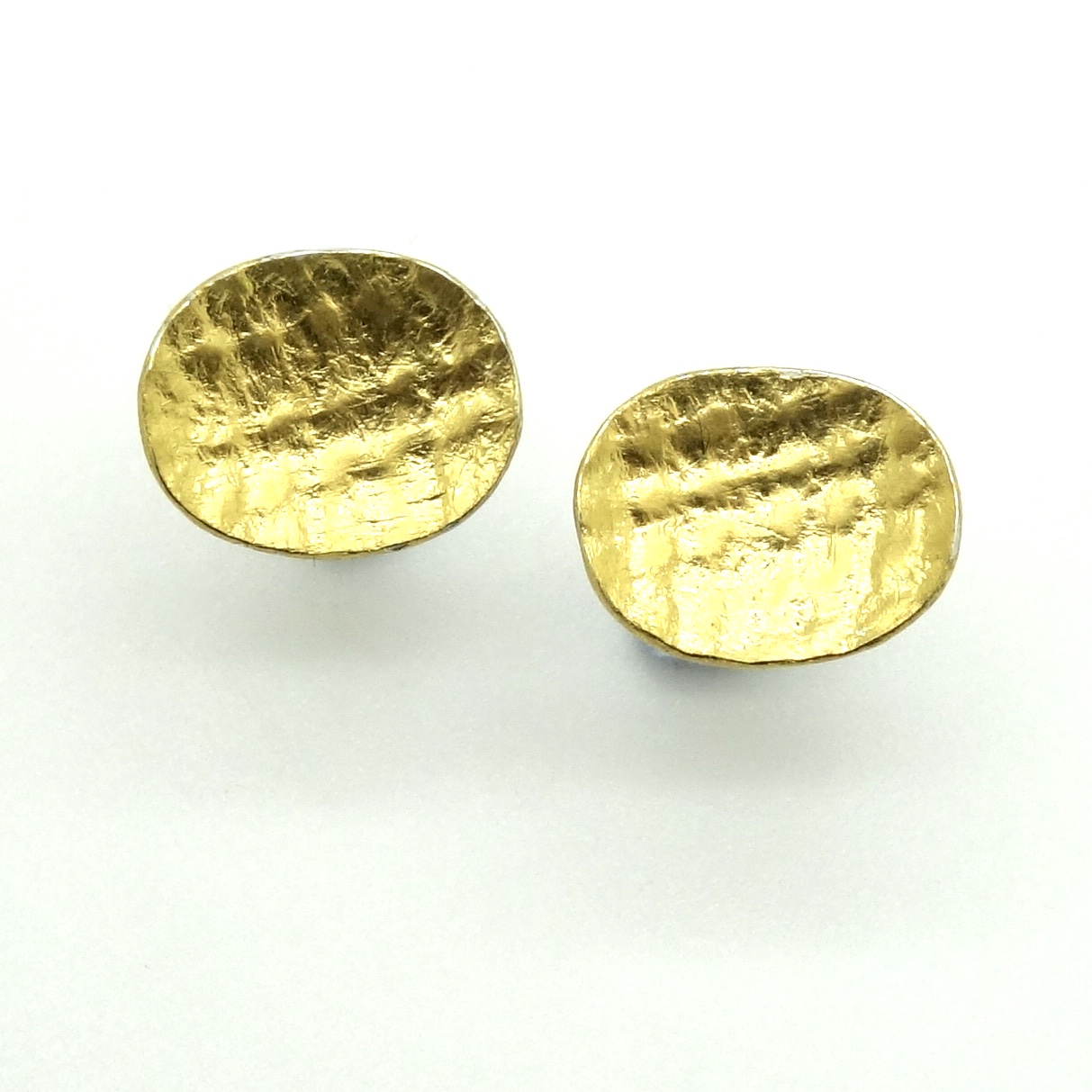 Oval studs | Contemporary Earrings by contemporary jewellery designer ...
