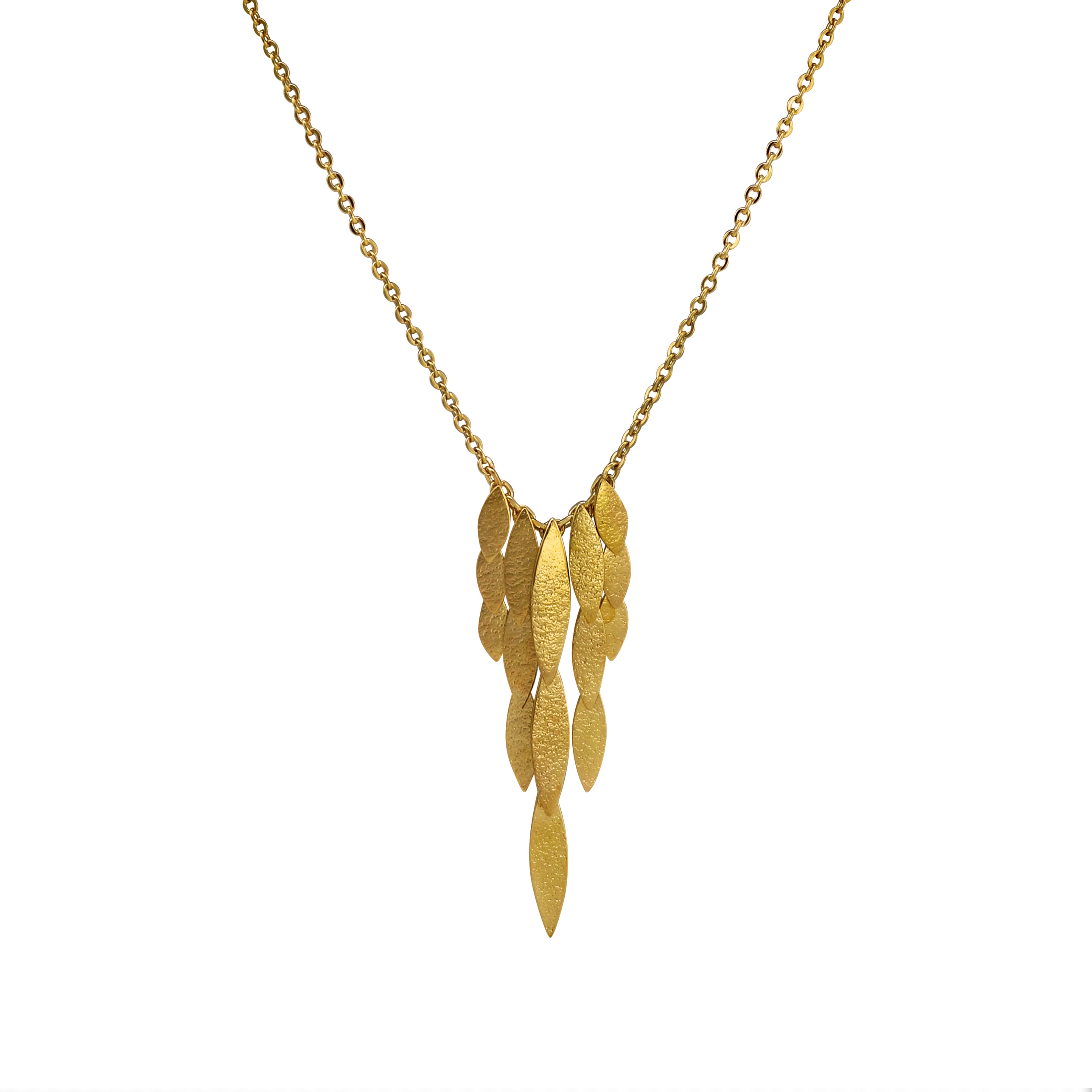 Icarus Waterfall Necklace Gold Vermeil | Contemporary Necklaces ...