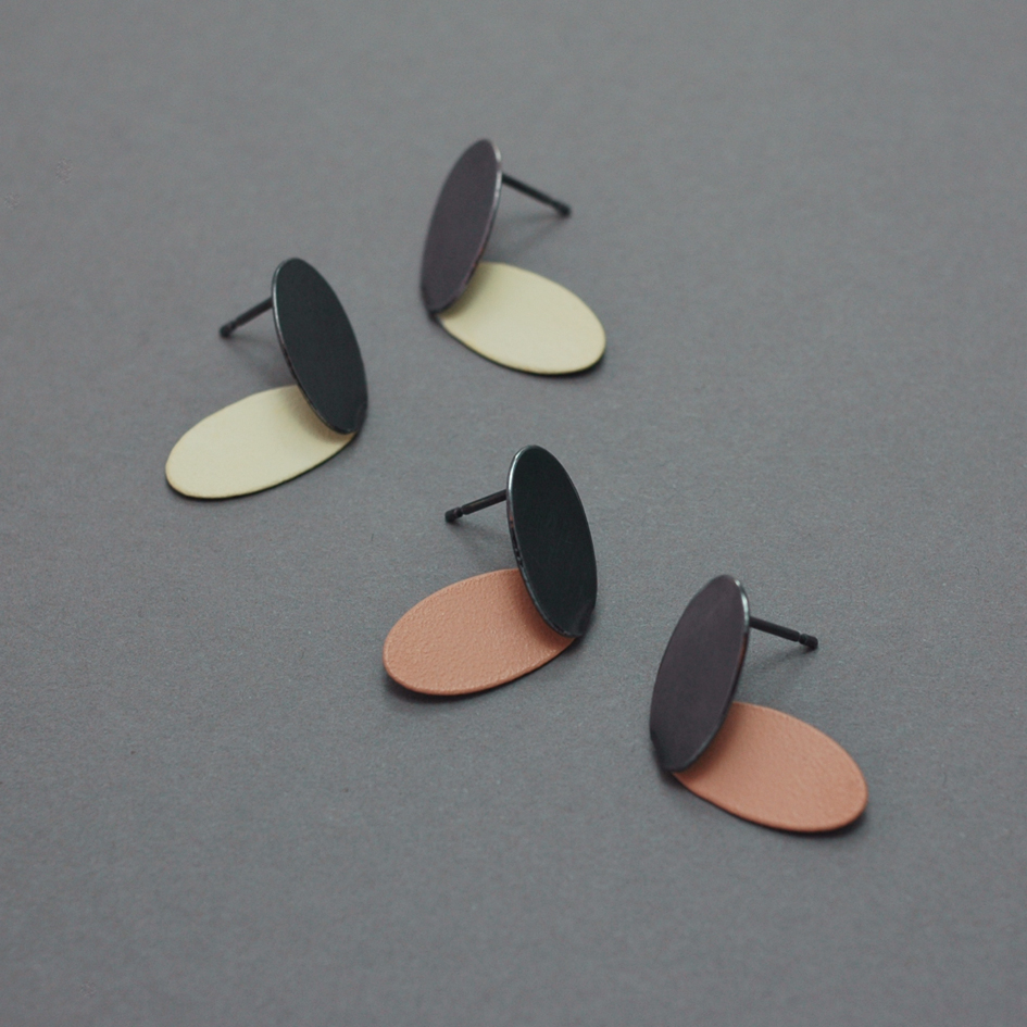 Pastel ovals earrings | Contemporary Earrings by contemporary jewellery ...