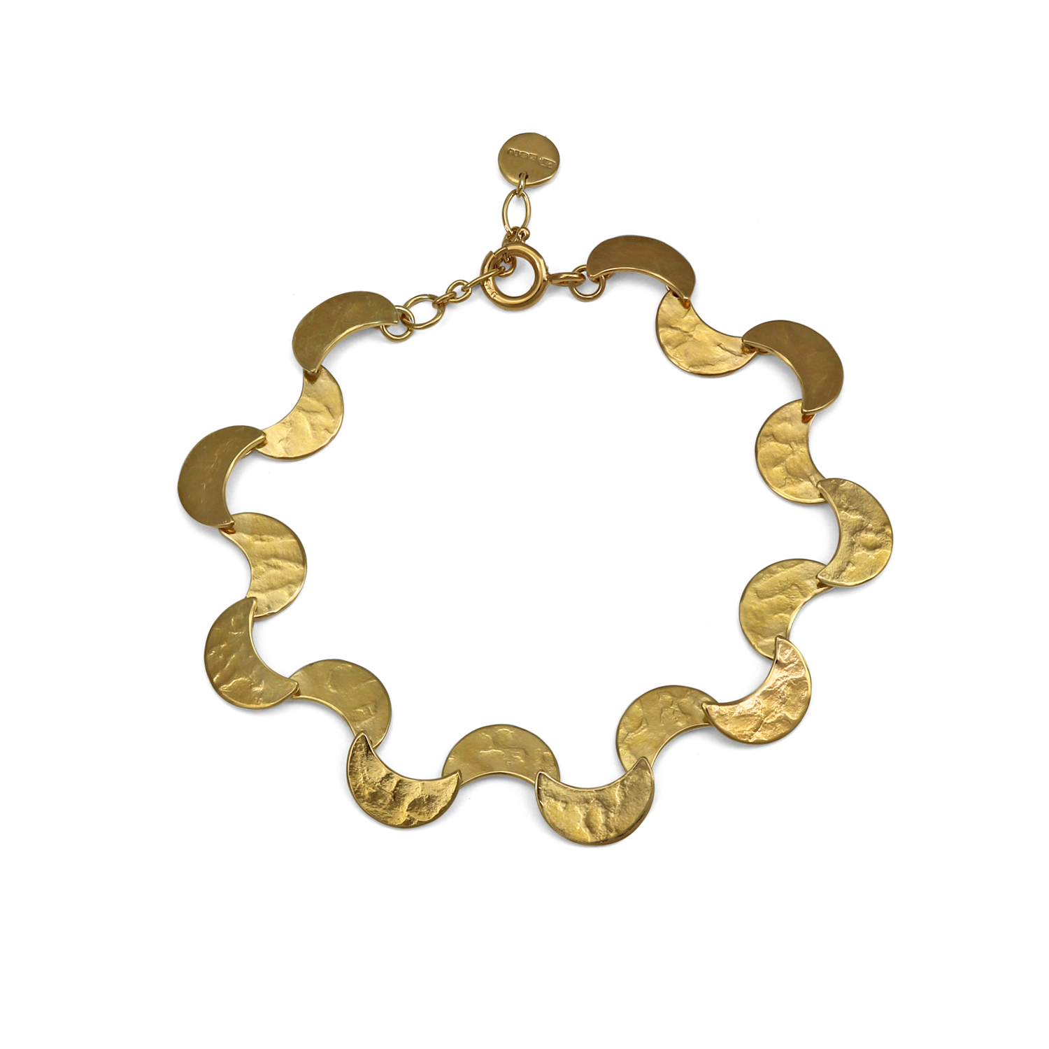 Selene Ripple Bracelet Gold | Bracelets by Cara Tonkin
