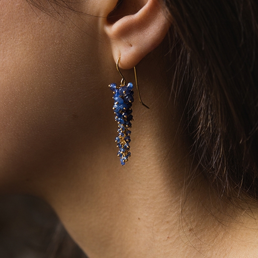 Sapphire Wisteria Earrings