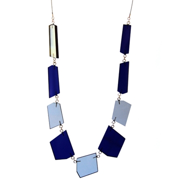 Shard necklace blue/grey 01