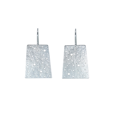 silver dot earrings