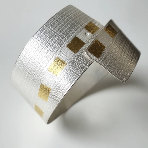 Gold Threading Cuff side view