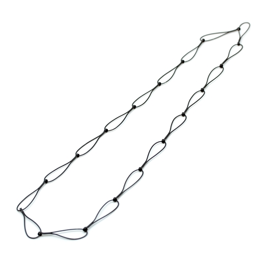 oxidised silver loop necklace 2