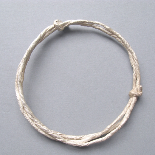 string bangle with double knot