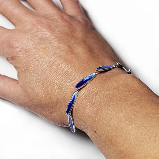 Slinky bracelet worn