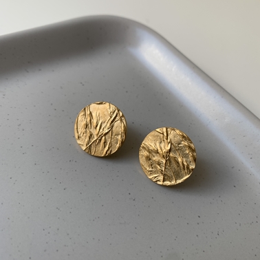 small erba earrings with 22ct gold vermeil