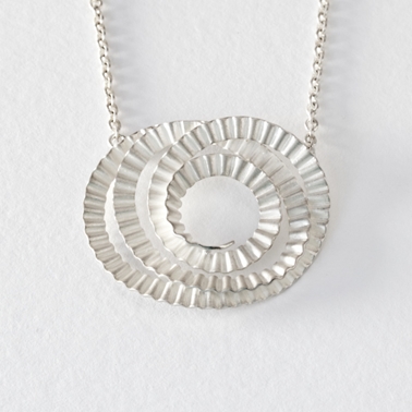 Spiral pendant -silver by Clara Breen