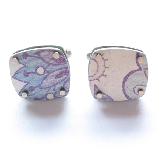 Square layer cufflinks - detail 1