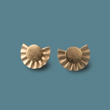Sunray-Earrings-Mini-Gold-plated-silver by Clara Breen