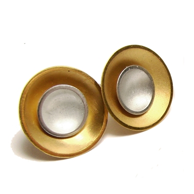 Large Target Studs - Gold Plate