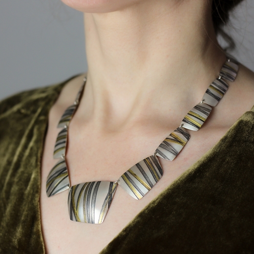 Threads necklace - worn