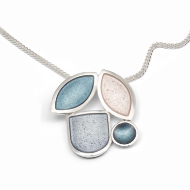 Moda Four Element Pendant - Ice, Grey and Pearl