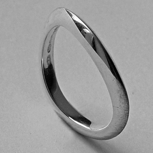 3mm Silver Shell Band