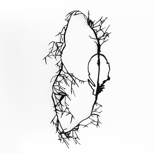 Trees necklace rubber cutout