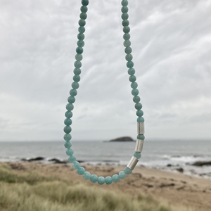 Triple Rolled Wave Necklace