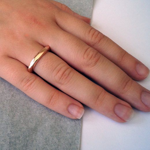 3.5mm Triangular love ring