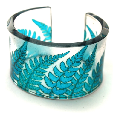 Turquoise Fern Cuff Bracelet