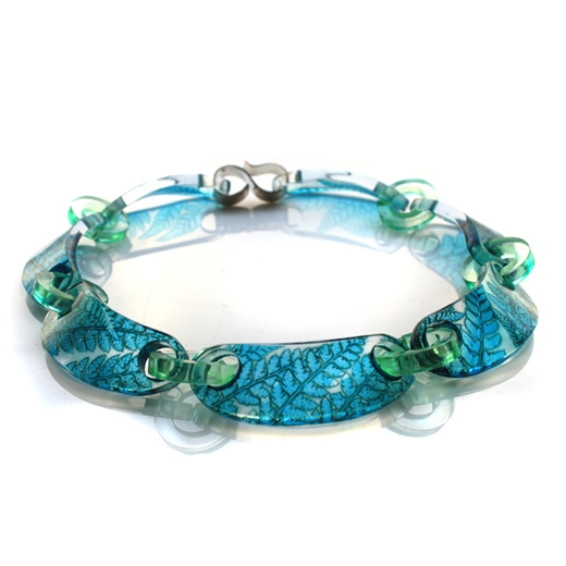 Turquoise Fern Chain