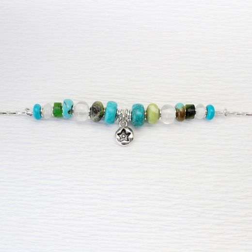 Star turquoise necklace, 6