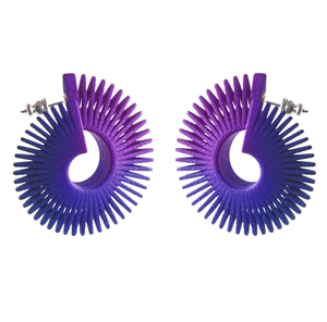 Twist Earrings Purple
