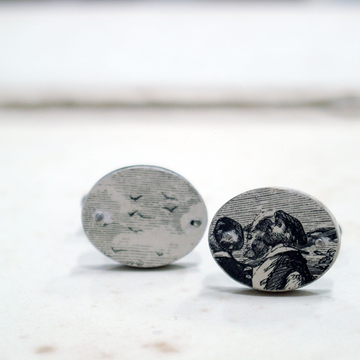 Up to the Sky Cufflinks Front
