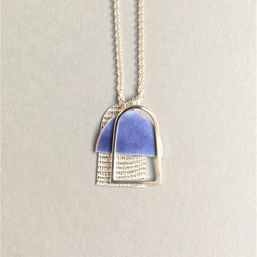 Violet Blue three shape pendant