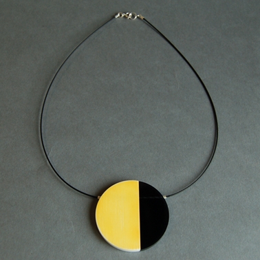 yellow eclipse necklace
