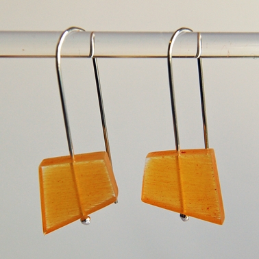 yellow fragments earrings